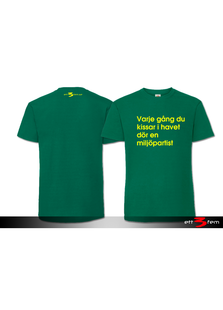 T-Shirt "Miljöpartist"