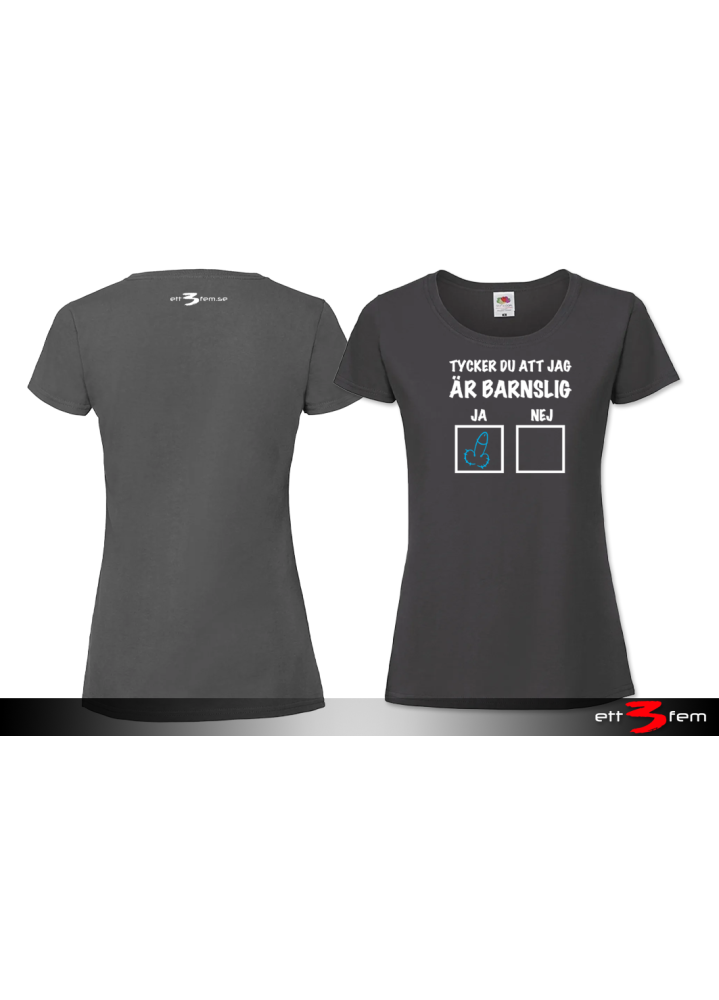 T-shirt Ladyfit "Barnslig"