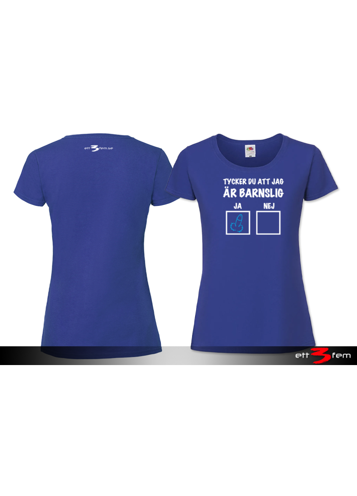 T-shirt Ladyfit "Barnslig"