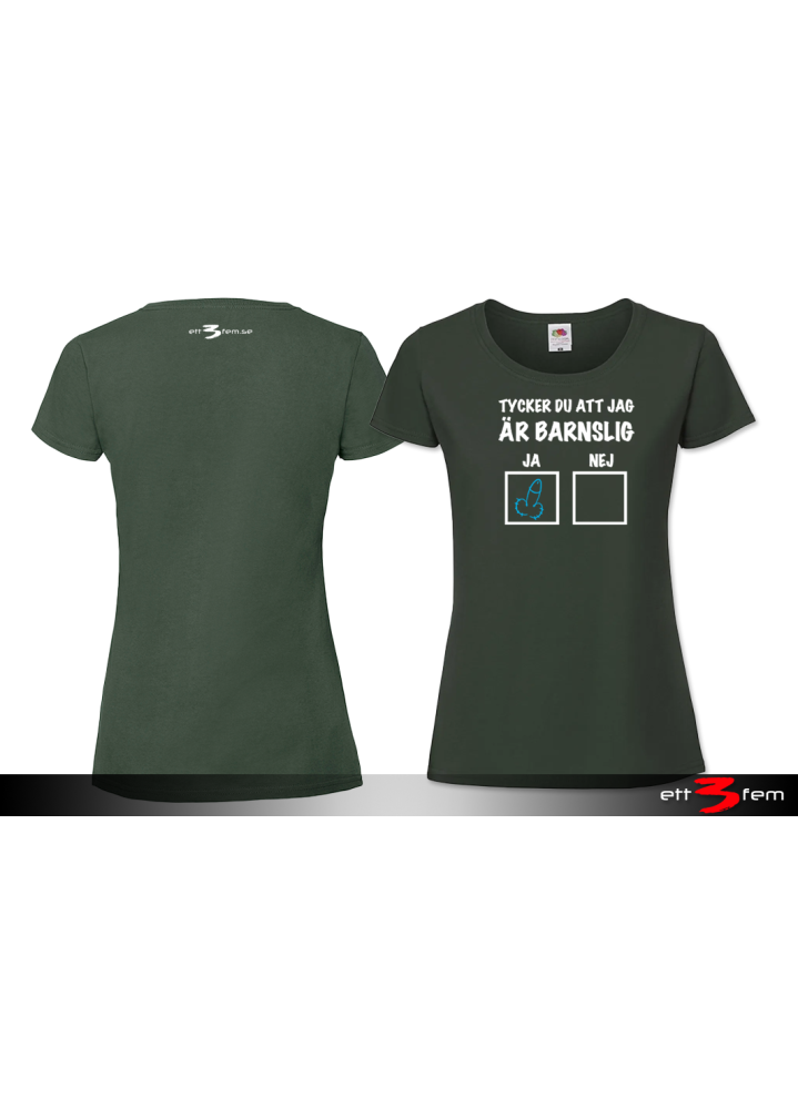 T-shirt Ladyfit "Barnslig"