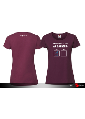 T-shirt Ladyfit "Barnslig"