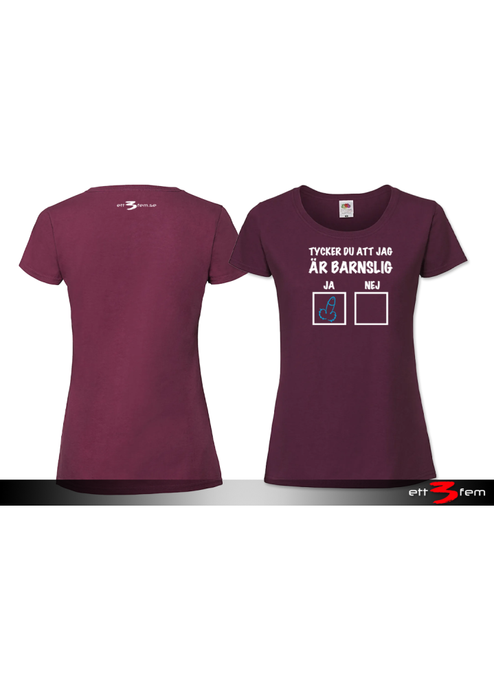 T-shirt Ladyfit "Barnslig"