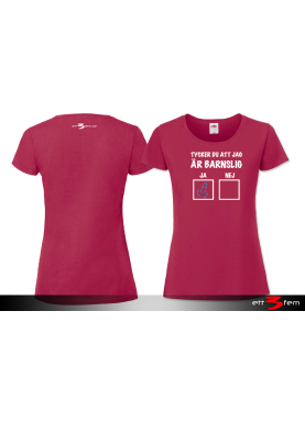 T-shirt Ladyfit "Barnslig"