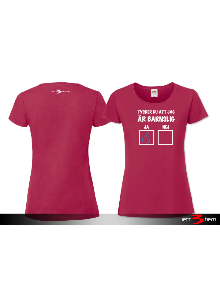 T-shirt Ladyfit "Barnslig"