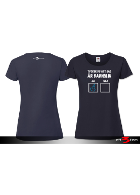 T-shirt Ladyfit "Barnslig"