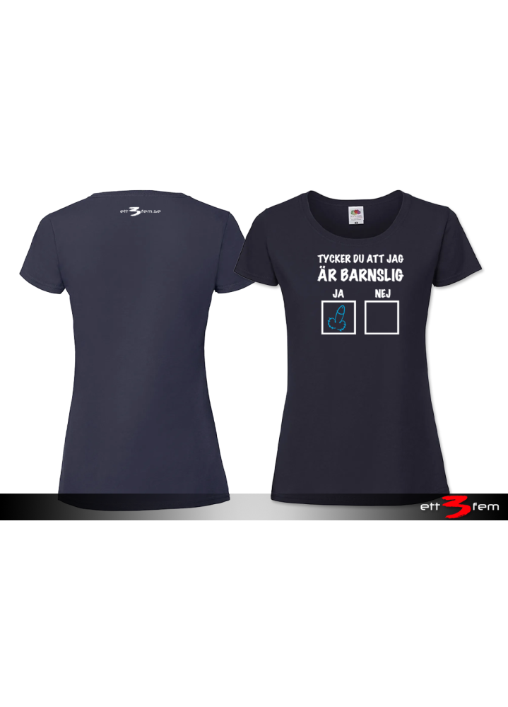 T-shirt Ladyfit "Barnslig"