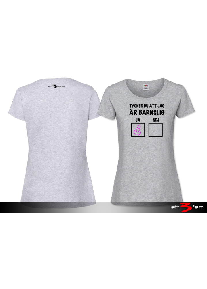 T-shirt Ladyfit "Barnslig"