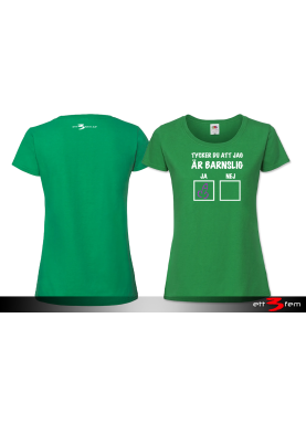 T-shirt Ladyfit "Barnslig"