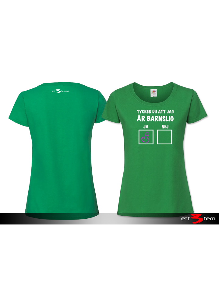 T-shirt Ladyfit "Barnslig"