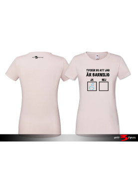 T-shirt Ladyfit "Barnslig"