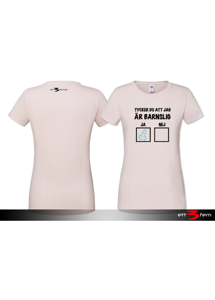 T-shirt Ladyfit "Barnslig"