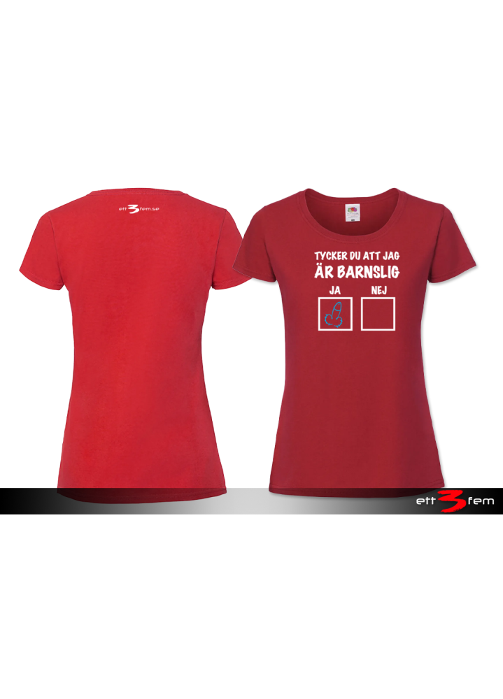 T-shirt Ladyfit "Barnslig"