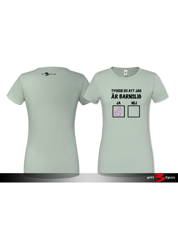 T-shirt Ladyfit "Barnslig"