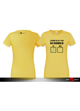 T-shirt Ladyfit "Barnslig"