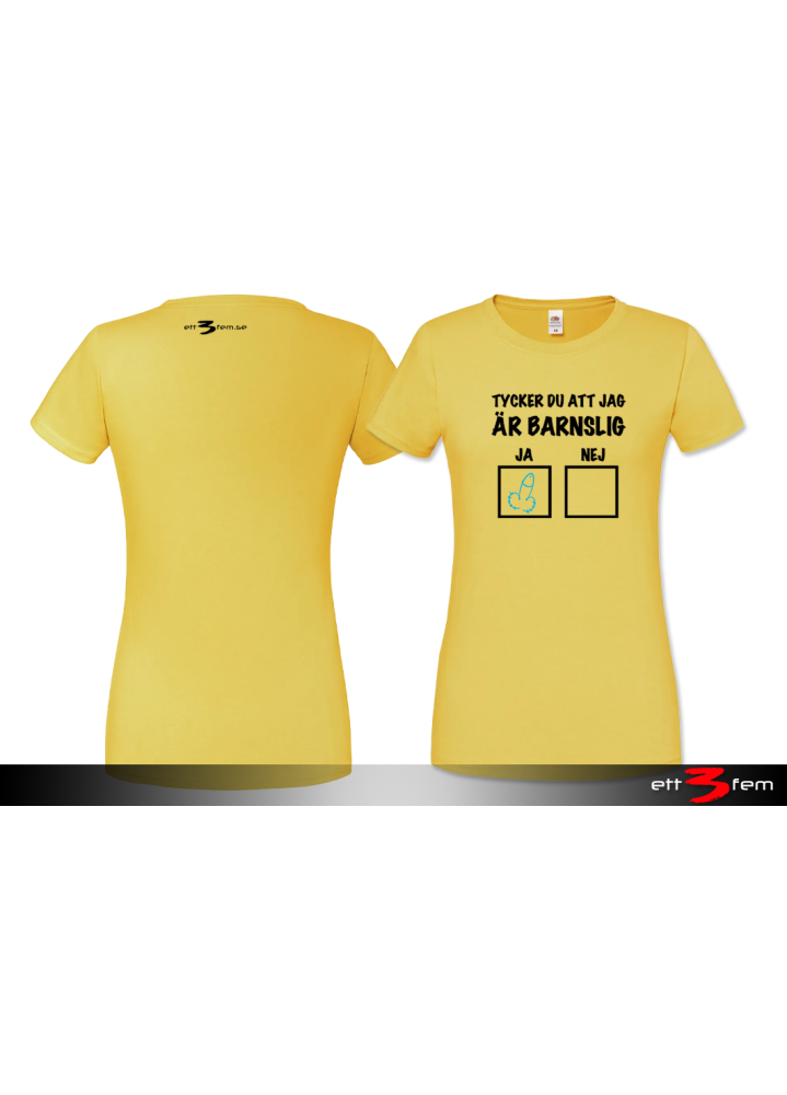 T-shirt Ladyfit "Barnslig"