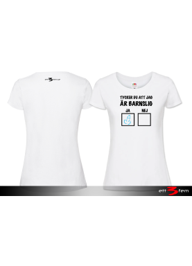 T-shirt Ladyfit "Barnslig"