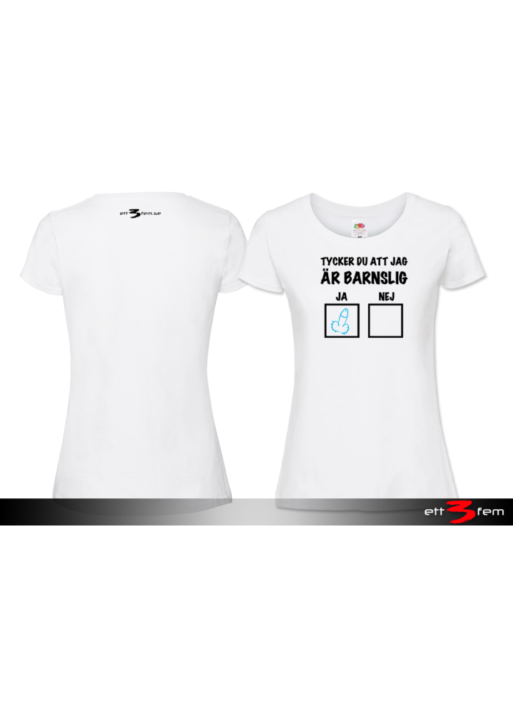 T-shirt Ladyfit "Barnslig"