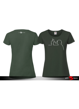 T-shirt Ladyfit "Donald på linjen"