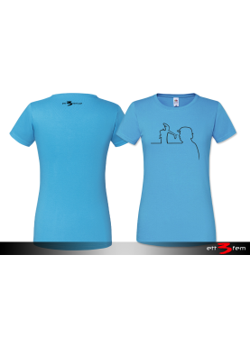 T-shirt Ladyfit "Donald på linjen"
