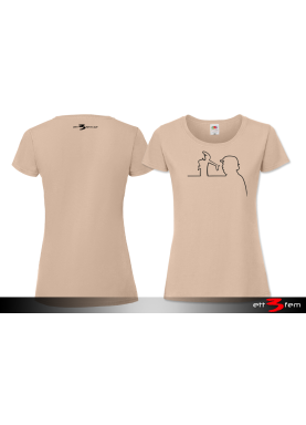 T-shirt Ladyfit "Donald på linjen"