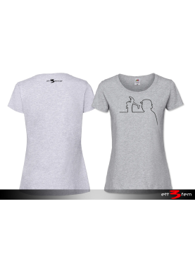 T-shirt Ladyfit "Donald på linjen"