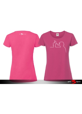 T-shirt Ladyfit "Donald på linjen"