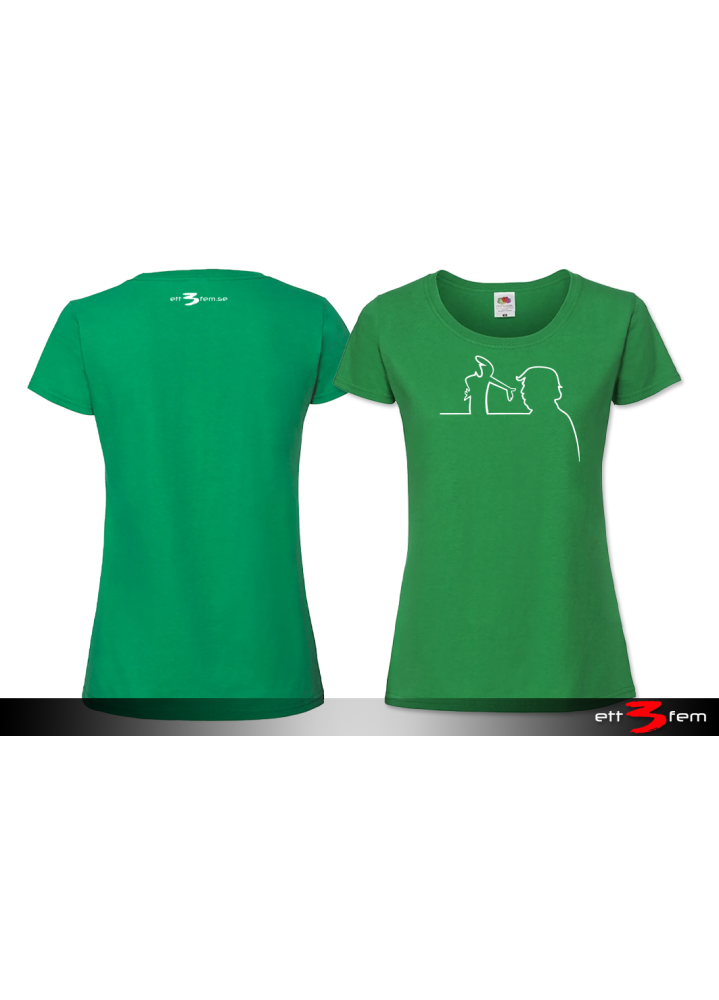 T-shirt Ladyfit "Donald på linjen"