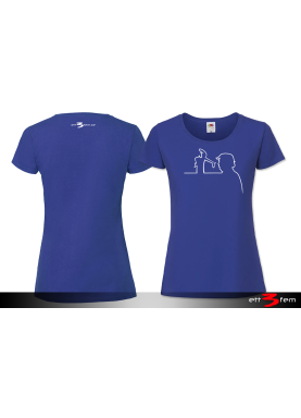 T-shirt Ladyfit "Donald på linjen"