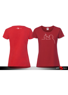 T-shirt Ladyfit "Donald på linjen"