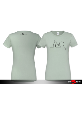 T-shirt Ladyfit "Donald på linjen"