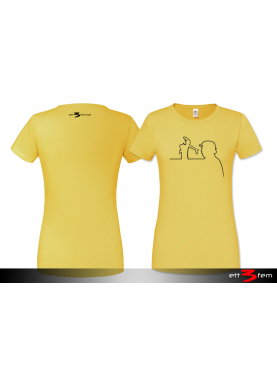 T-shirt Ladyfit "Donald på linjen"