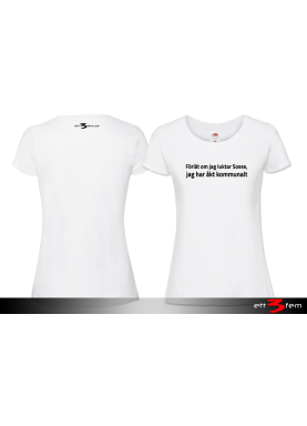 T-shirt Ladyfit "Förlåt..."