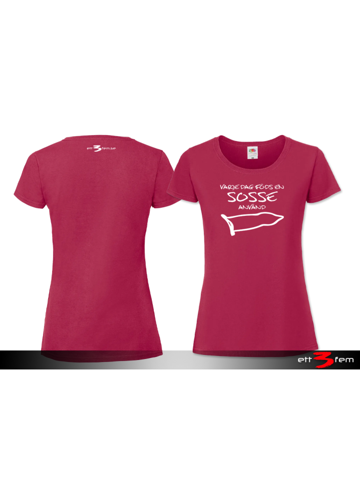 T-shirt Ladyfit "Det föds..."