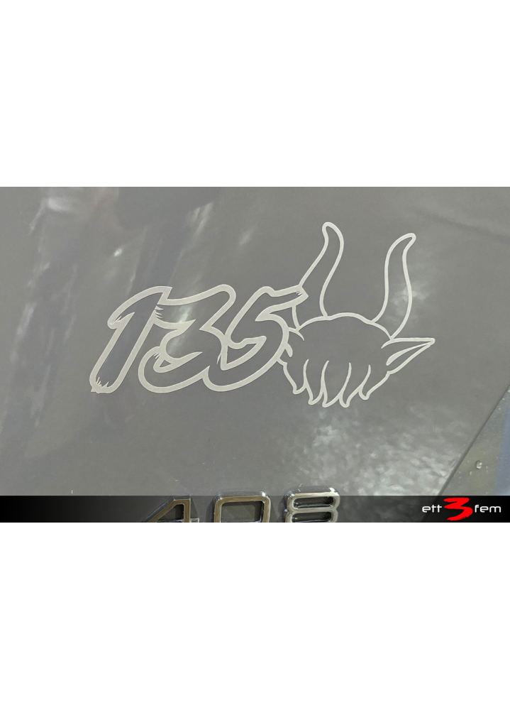 Skuren dekal "THH BULLS
